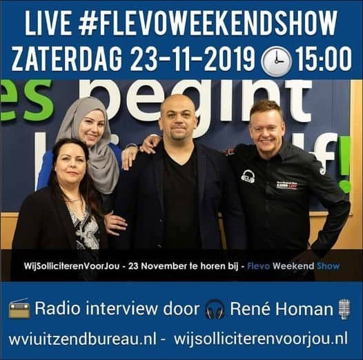 WVI te gast bij Flevoweekend Show Radio